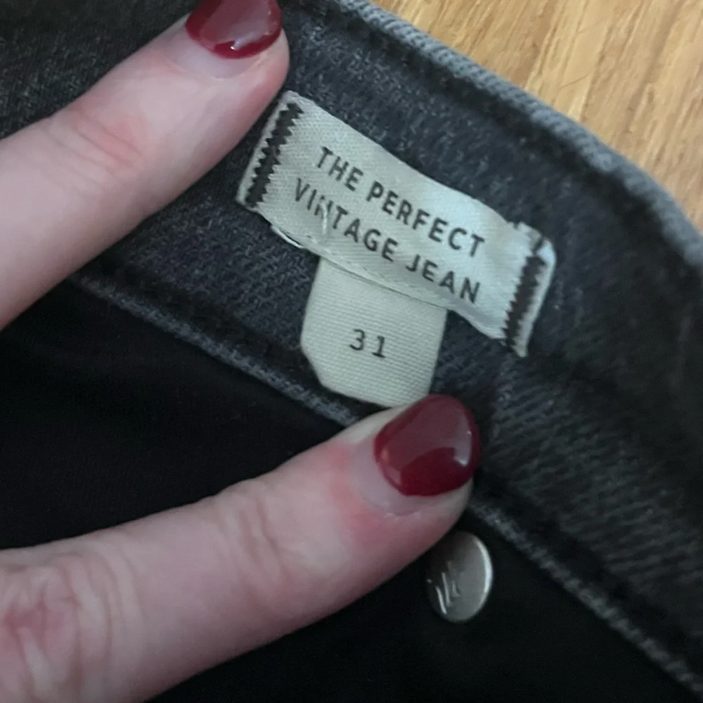 Madewell Perfect Vintage Women's Jeans - Charcoal Gray - Picture 4 of 4